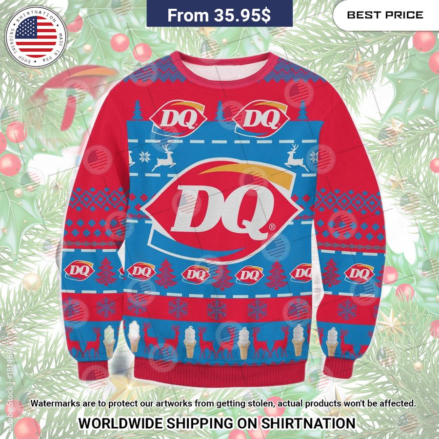 Dairy Queen Christmas Sweater Best couple on earth