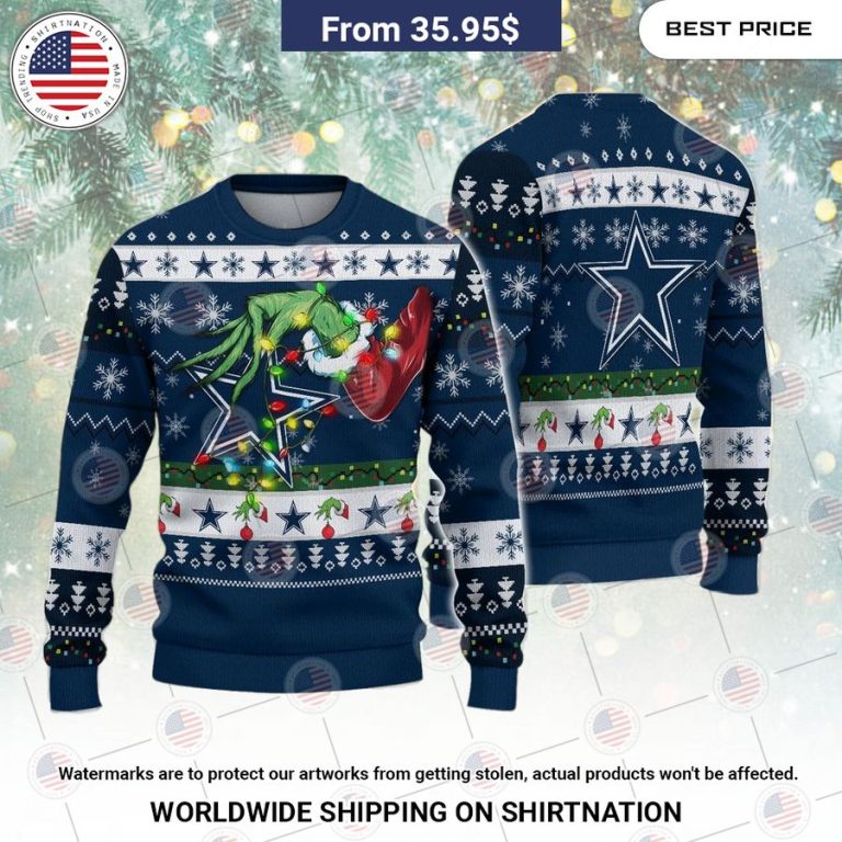 Dallas Cowboys Grinch Christmas Sweater You tried editing this time?