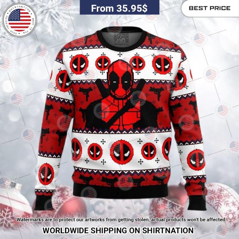 Deadpool Ugly Christmas Sweater This is your best picture man