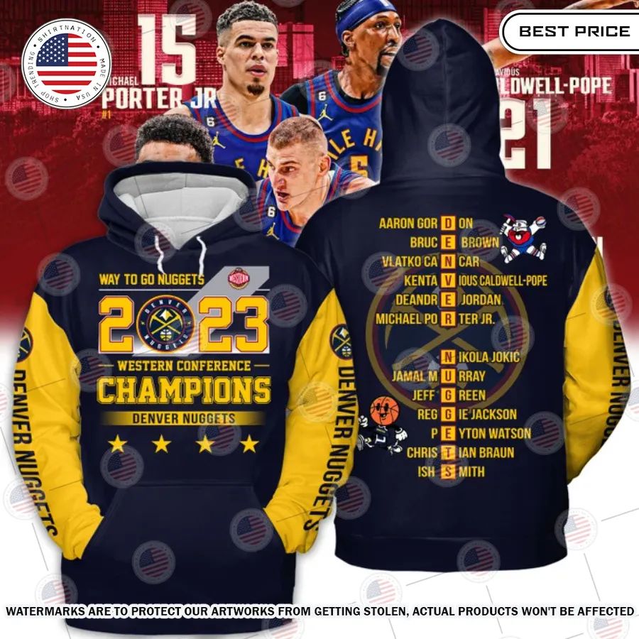 Denver Nuggets Conference Champions Hoodie Damn good