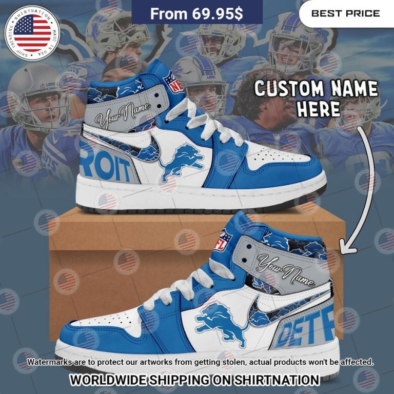 Detroit Lions Custom Air Jordan 1 You are always amazing