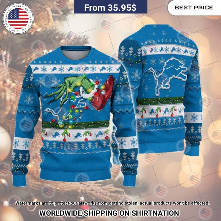 Detroit Lions Grinch Christmas Sweater Have you joined a gymnasium?