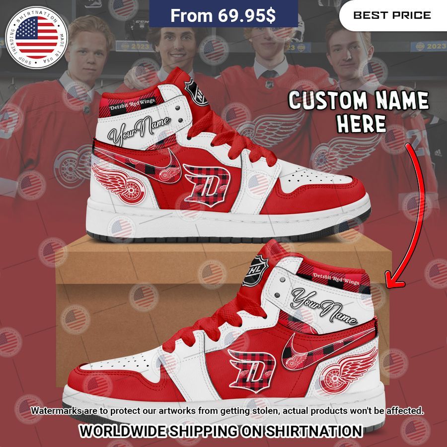 detroit red wings custom nike air jordan high top shoes 1 70.jpg