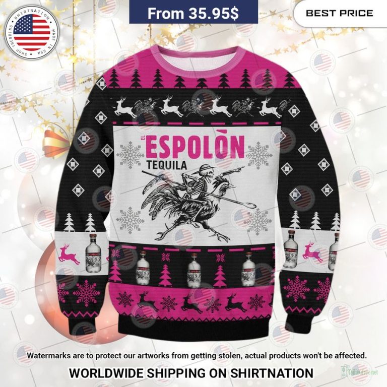 Espolon Tequila Christmas Sweater You look lazy