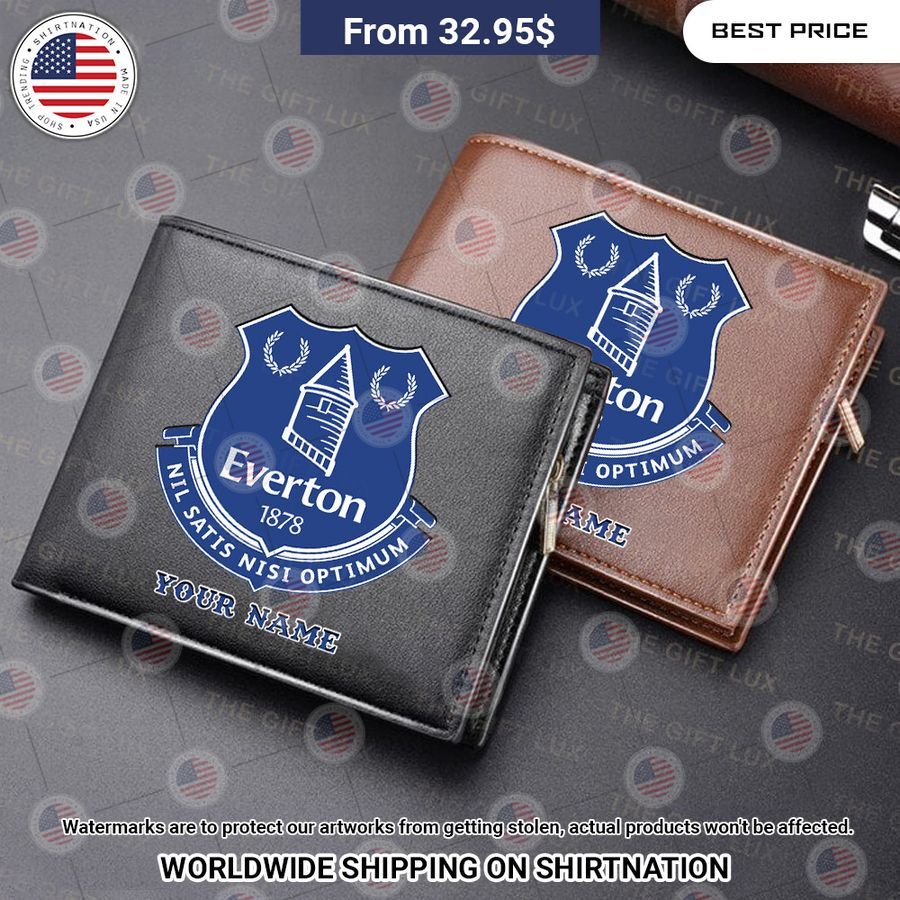 Everton Custom Leather Wallet Cutting dash