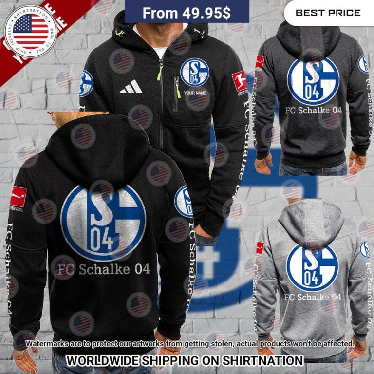 FC Schalke 04 Custom Chest Pocket Hoodie Lovely smile