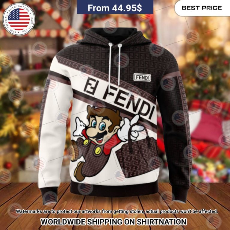 Fendi Super Mario Hoodie You look beautiful forever