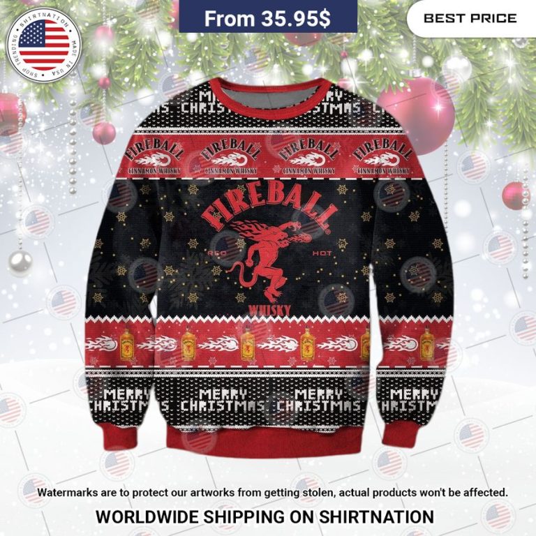 Fireball Whiskey Christmas Sweater My favourite picture of yours