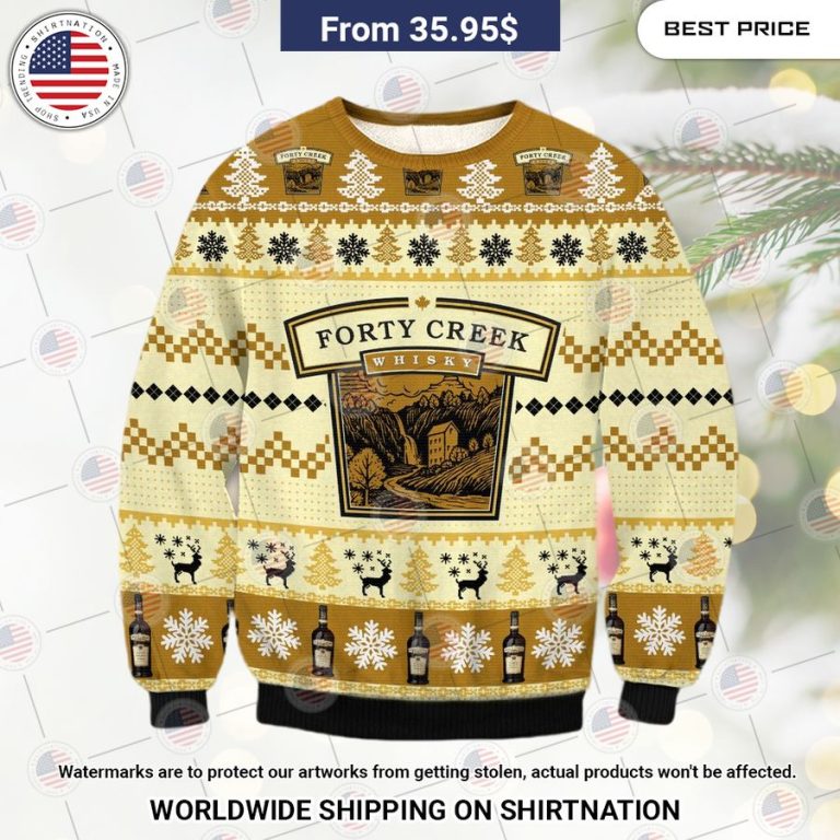 Forty Creek Whiskey Christmas Sweater You look so healthy and fit