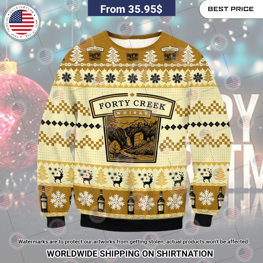 Forty Creek Whiskey Christmas Sweater Wow! This is gracious