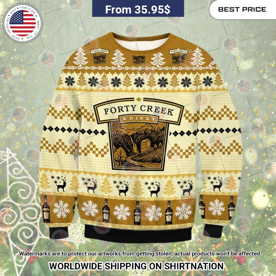 Forty Creek Whiskey Christmas Sweater Loving, dare I say?