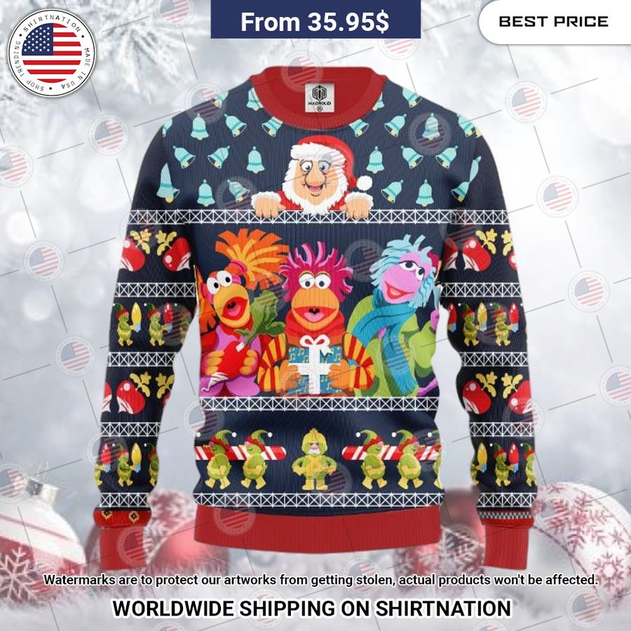 Fraggle Rock Sublimated Adult Christmas Sweater Your beauty is irresistible.