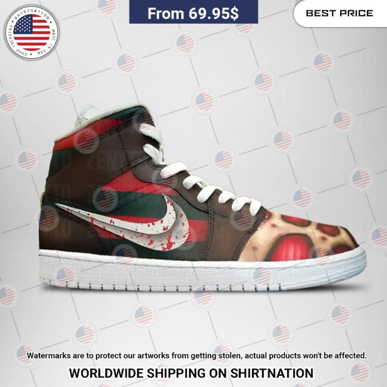 Freddy Krueger Halloween Jordan High Top Cutting dash