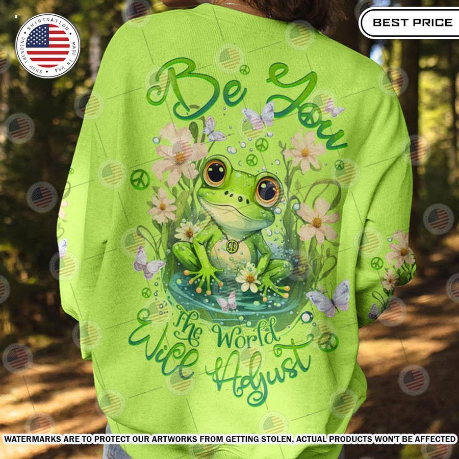 Frog Be You the World With Adjust Shirt Royal Pic of yours