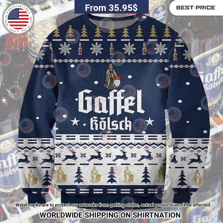 Gaffel Kolsch Beer Sweater Oh! You make me reminded of college days