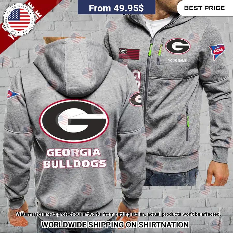 Georgia Bulldogs Custom Chest Pocket Hoodie Loving click