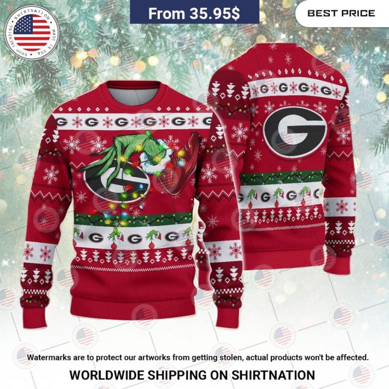 Georgia Bulldogs Grinch Christmas Sweater This is awesome and unique