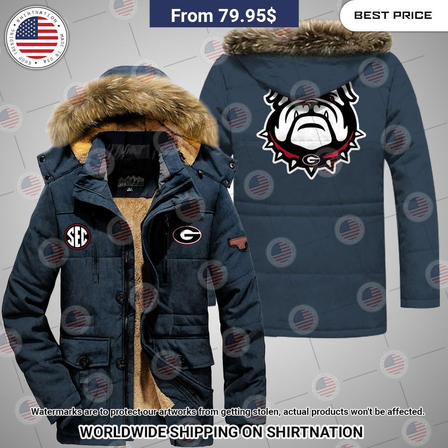 Georgia Bulldogs Parka Jacket Nice place and nice picture