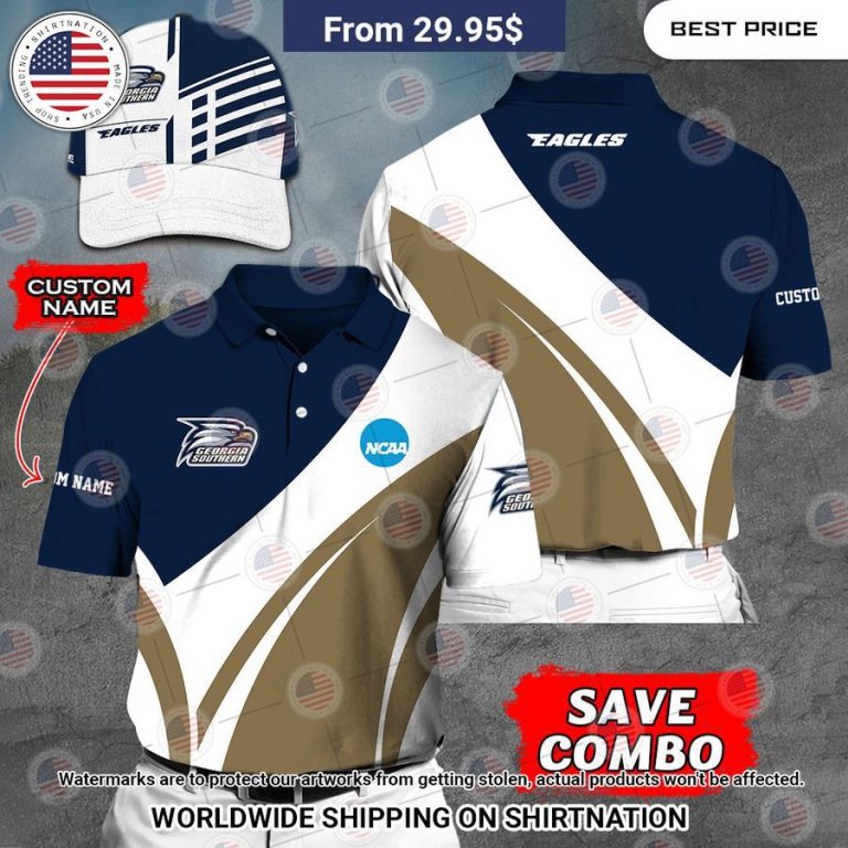 Georgia Southern Eagles Custom Polo Shirt You look lazy