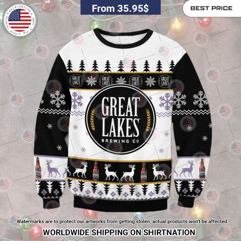 Great Lakes Christmas Ale Christmas Sweater You look cheerful dear