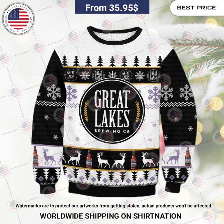 Great Lakes Christmas Ale Sweater Nice place and nice picture