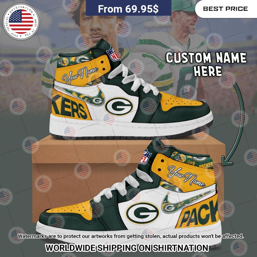 Green Bay Packers Custom Air Jordan 1 This picture is worth a thousand words.