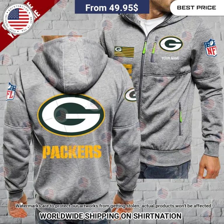 Green Bay Packers Custom Chest Pocket Hoodie You look cheerful dear