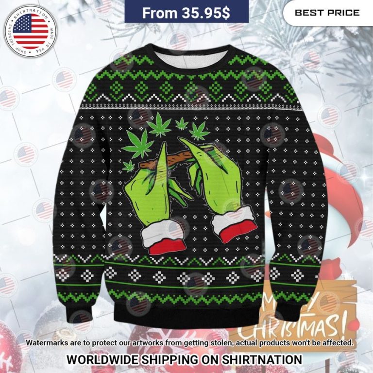 Grinch Mistlestoned Christmas Sweater Loving, dare I say?