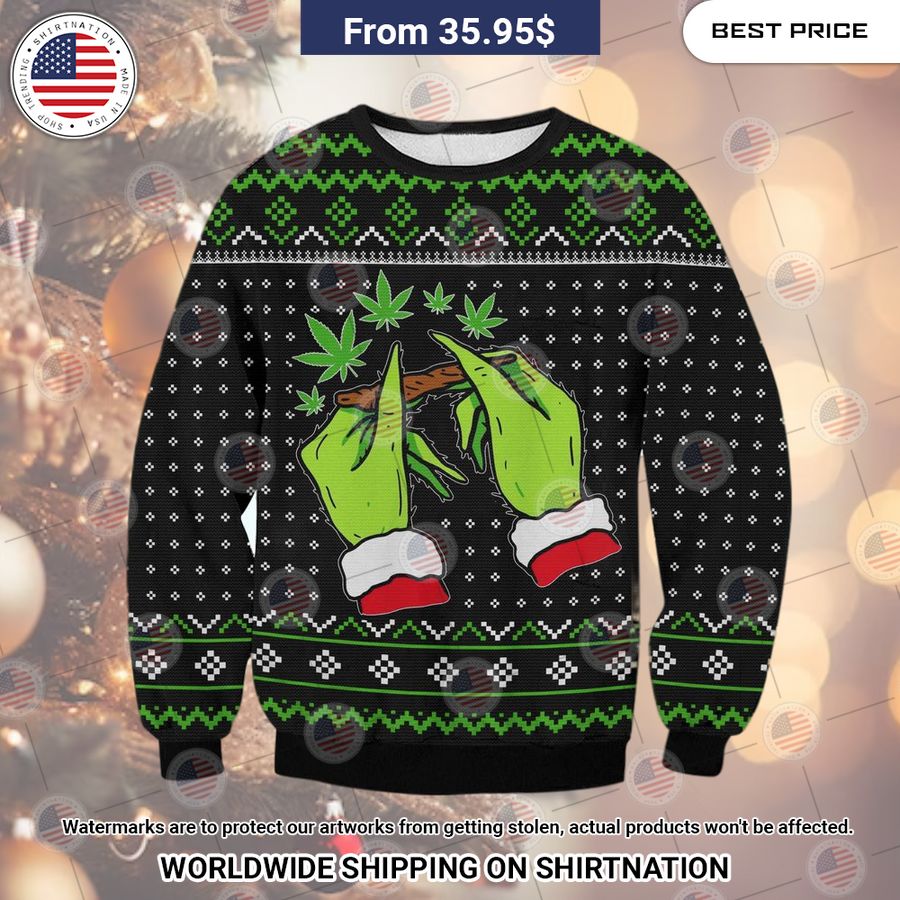 Grinch Mistlestoned Christmas Sweater You look so healthy and fit