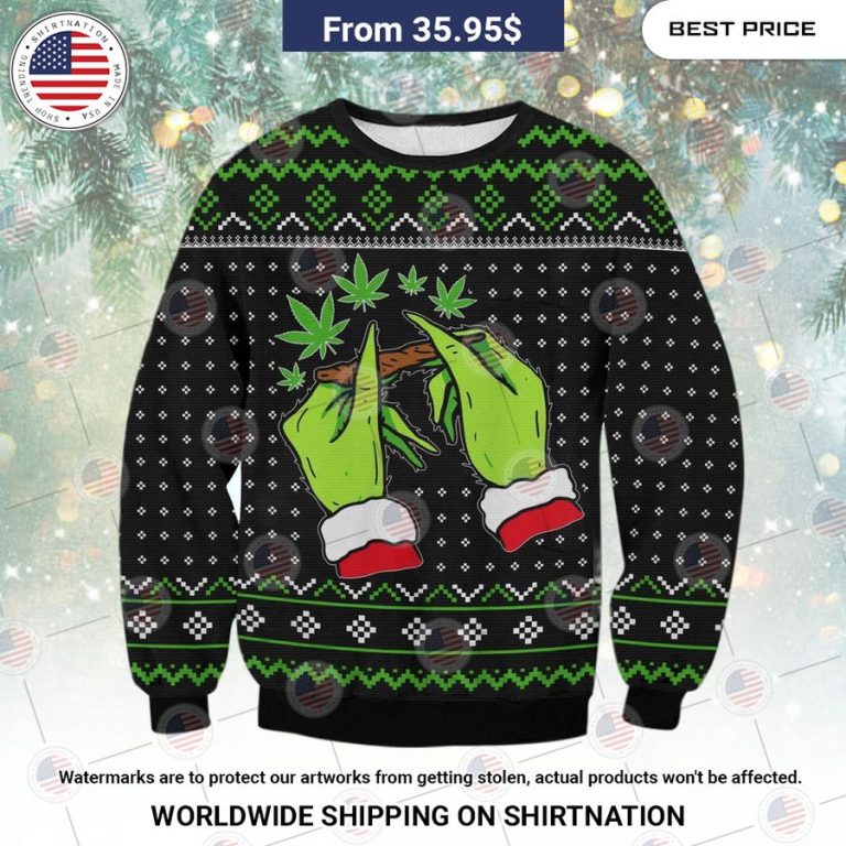 Grinch Mistlestoned Christmas Sweater Loving click