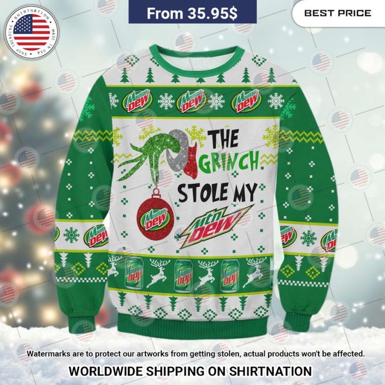 Grinch Stole Mountain Dew Sweater How did you learn to click so well