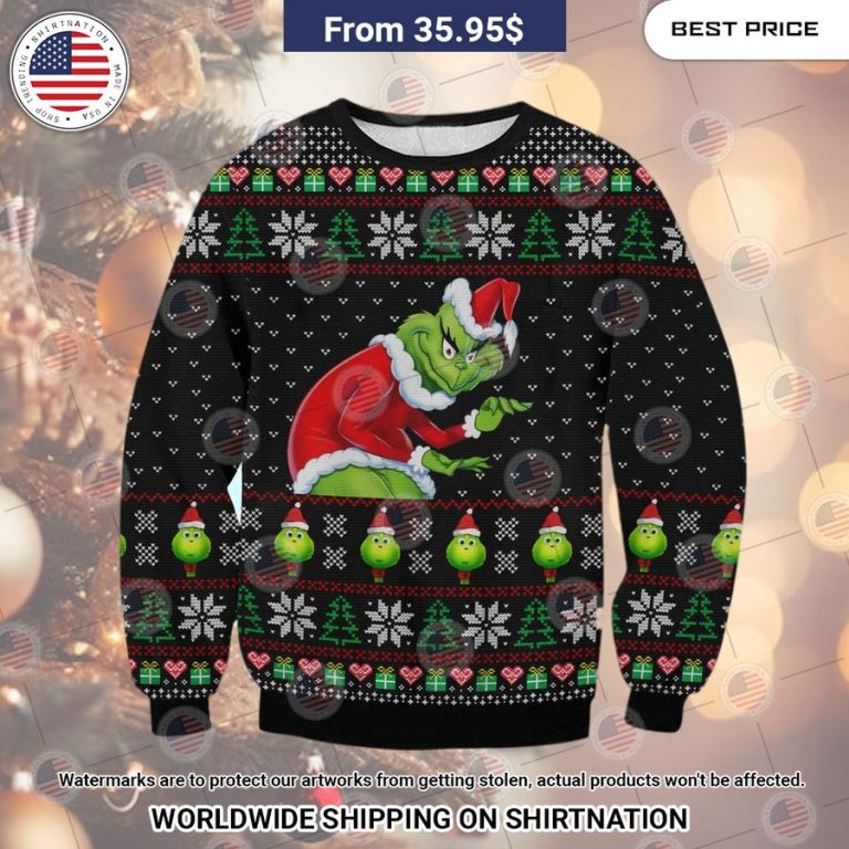 Grinch Ugly Christmas Sweater You are getting me envious with your look