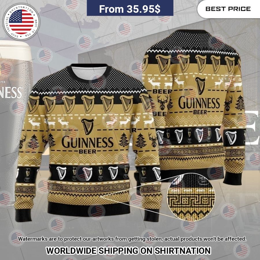 Guinness Beer Christmas Sweater I like your dress, it is amazing