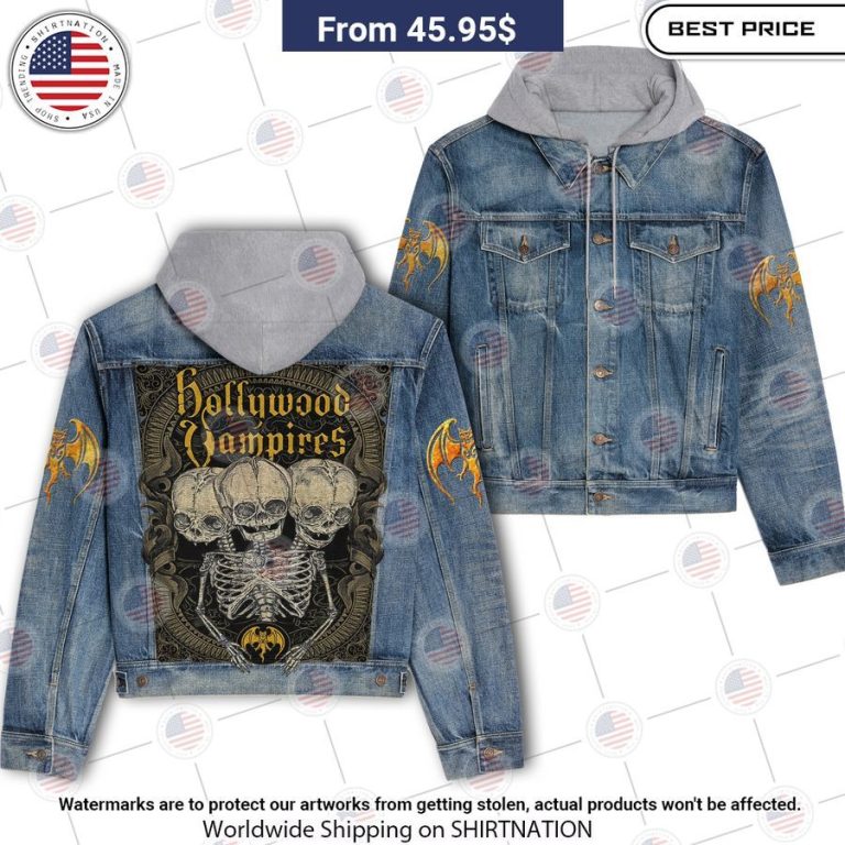 Hollywood Vampires Denim Jacket Hooded Is this your new friend?