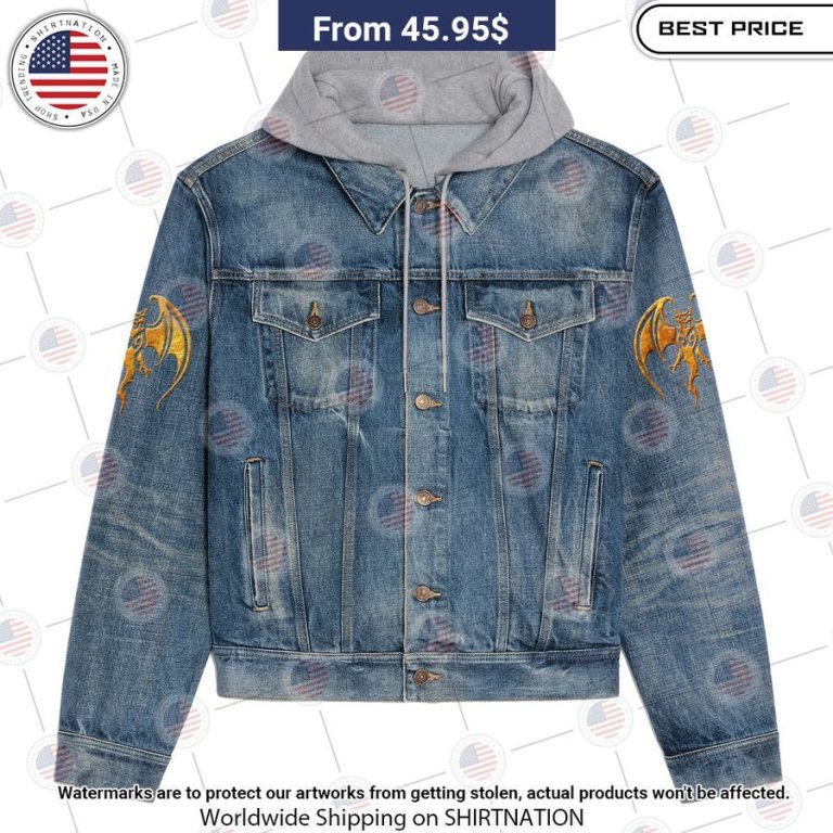 Hollywood Vampires Denim Jacket Hooded Eye soothing picture dear