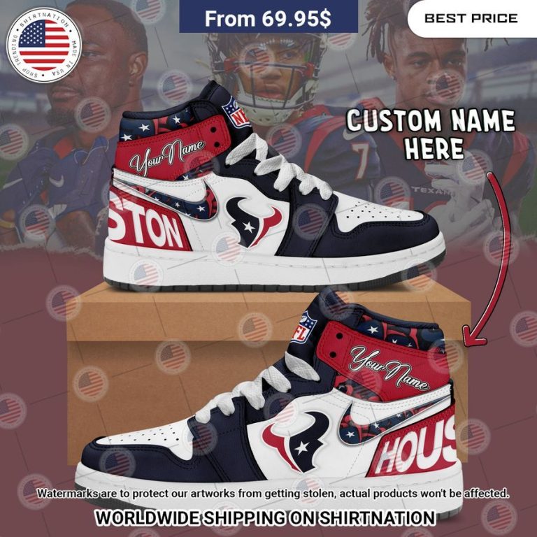 Houston Texans Custom Air Jordan 1 Handsome as usual