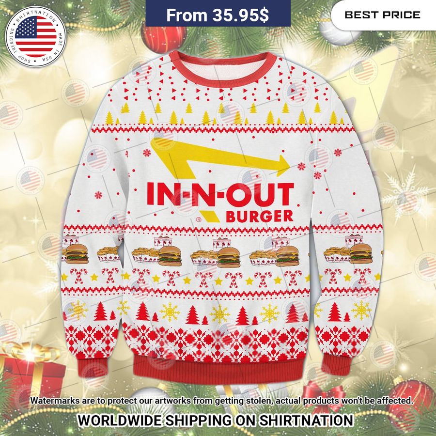 In N Out Burger Sweater Wow, cute pie