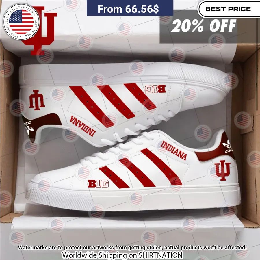 Indiana Hoosiers Stan Smith Shoes Radiant and glowing Pic dear