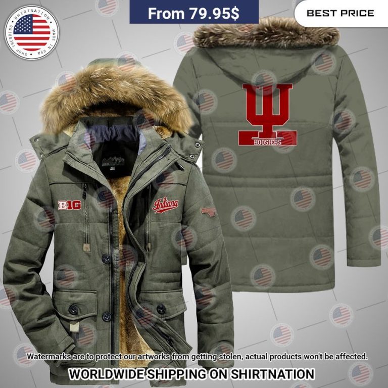 Indiana Hoosiers Winter Parka Jacket Speechless