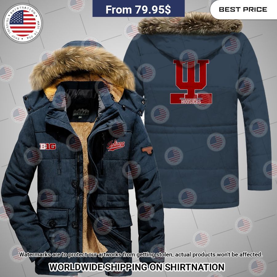 Indiana Hoosiers Winter Parka Jacket Cool DP