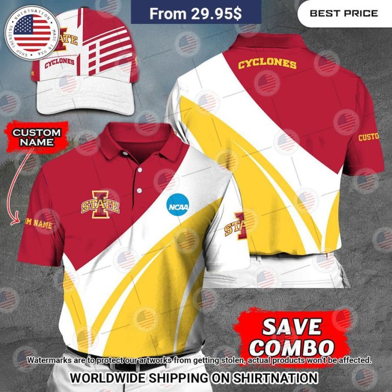 Iowa State Cyclones Custom Polo Shirt You look too weak