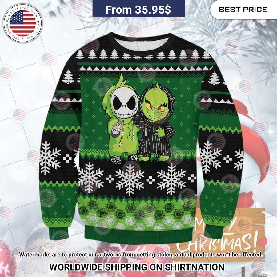Jack Skellington And Grinch Christmas Sweater Have you joined a gymnasium?