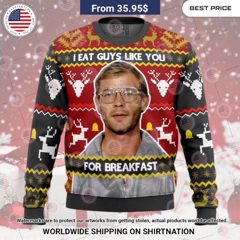 Jeffrey Dahmer Christmas Sweater Awesome Pic guys