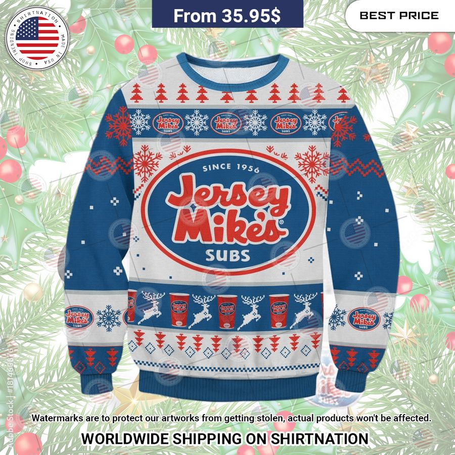 Jersey Mike's Christmas Sweater Out of the world