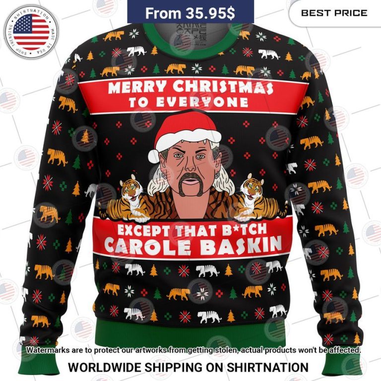 Joe Exotic Tiger King Christmas Sweater Good click