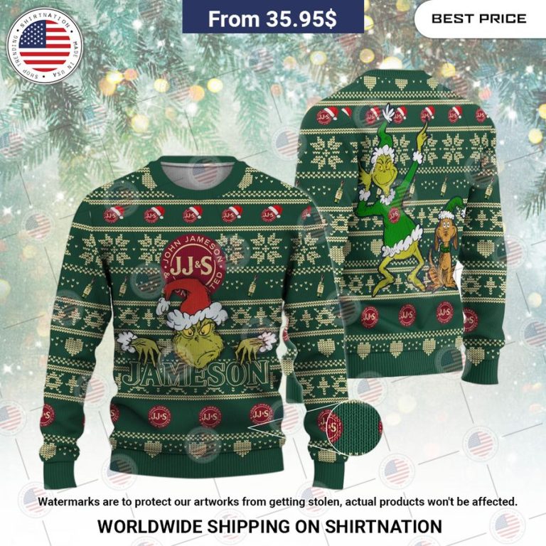 John Jameson Grinch Christmas Sweater Out of the world