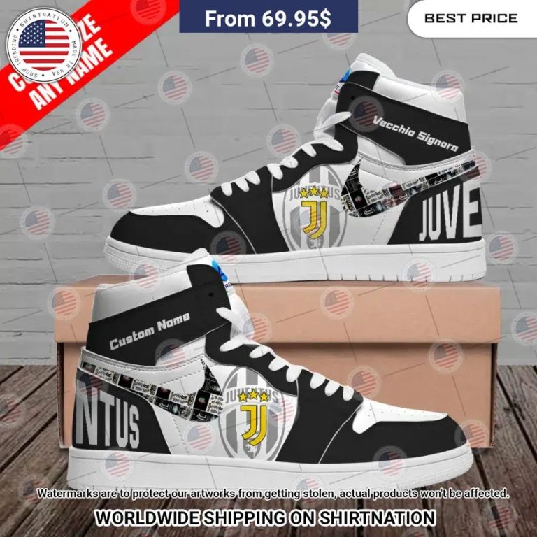 Juventus Custom Air Jordan 1 Speechless