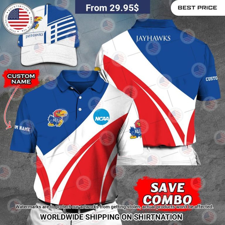 Kansas Jayhawks Custom Polo Shirt Trending picture dear