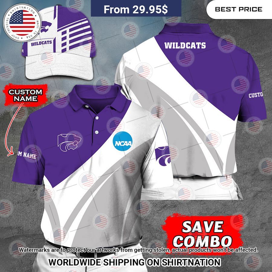 Kansas State Wildcats Custom Polo Shirt Sizzling