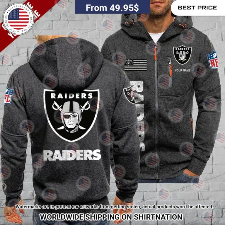 Las Vegas Raiders Custom Chest Pocket Hoodie Eye soothing picture dear